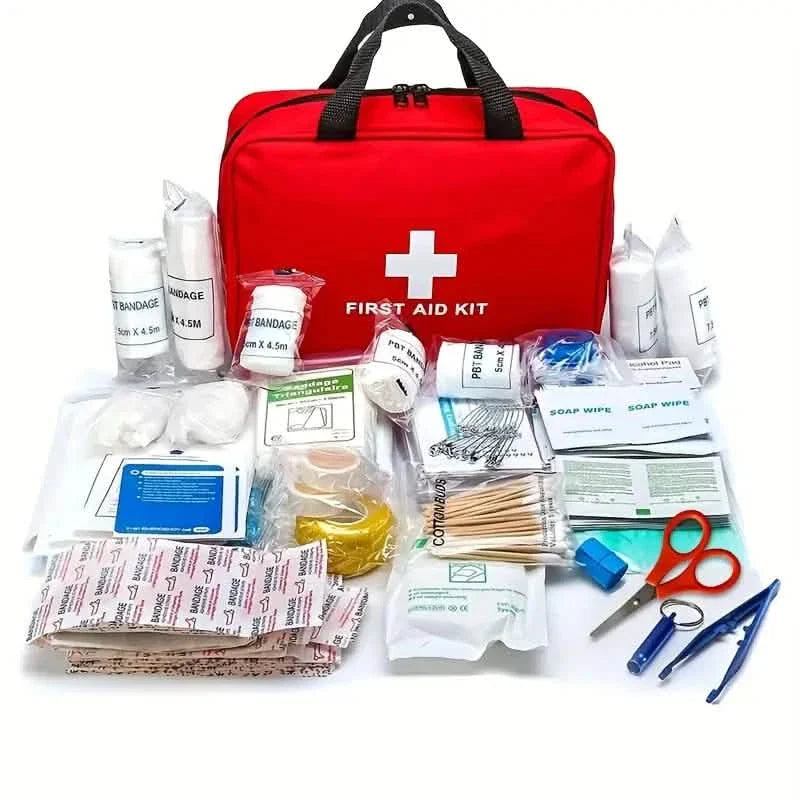 Portable First Aid Kit for Camping, Hiking & Outdoor Activities