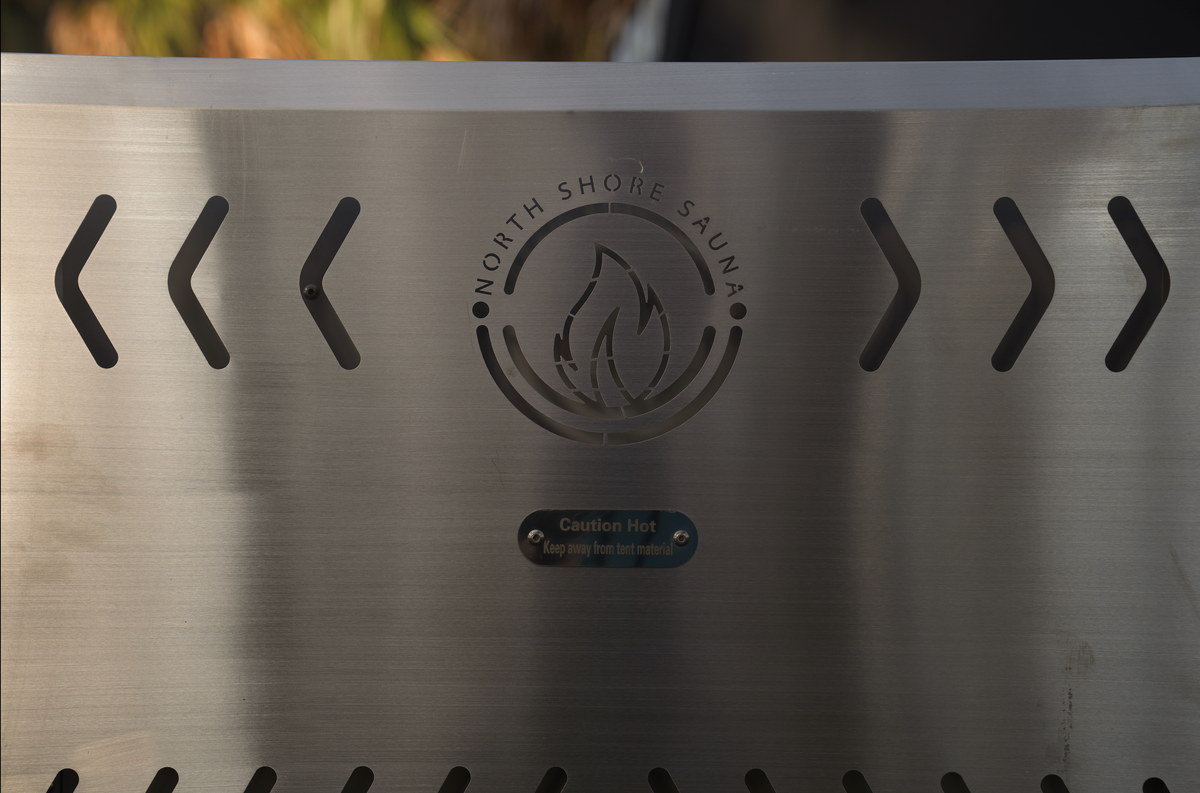 Sauna Tent Wood Stove | Portable | Brushed Stainless