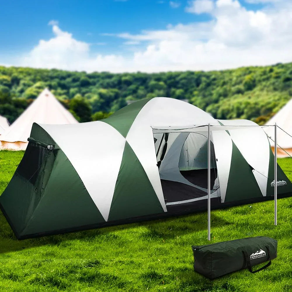 Weisshorn Family Camping Tent 12 Person Hiking Beach Tents (3 Rooms)