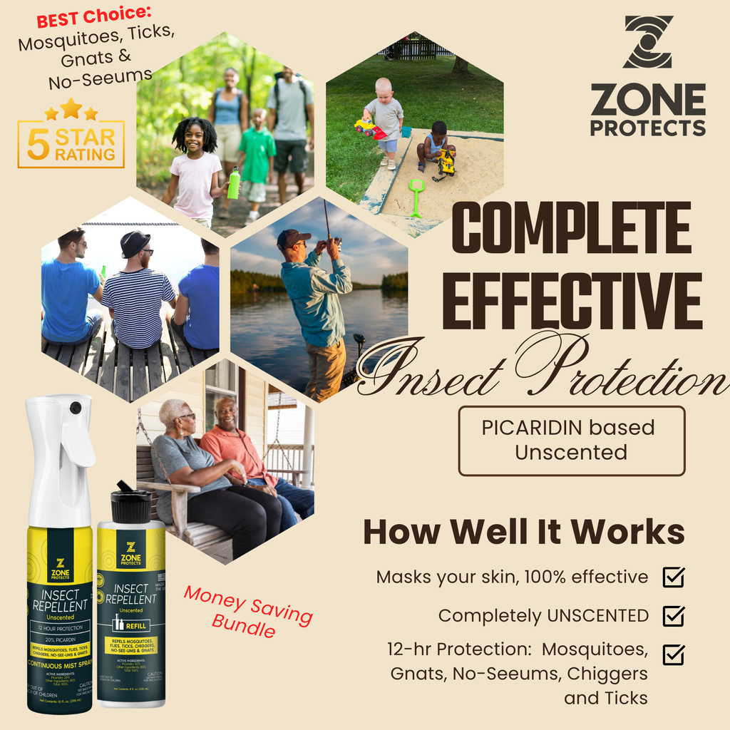 Insect Repellent, Picaridin, Unscented Mistosol + Refill Combo