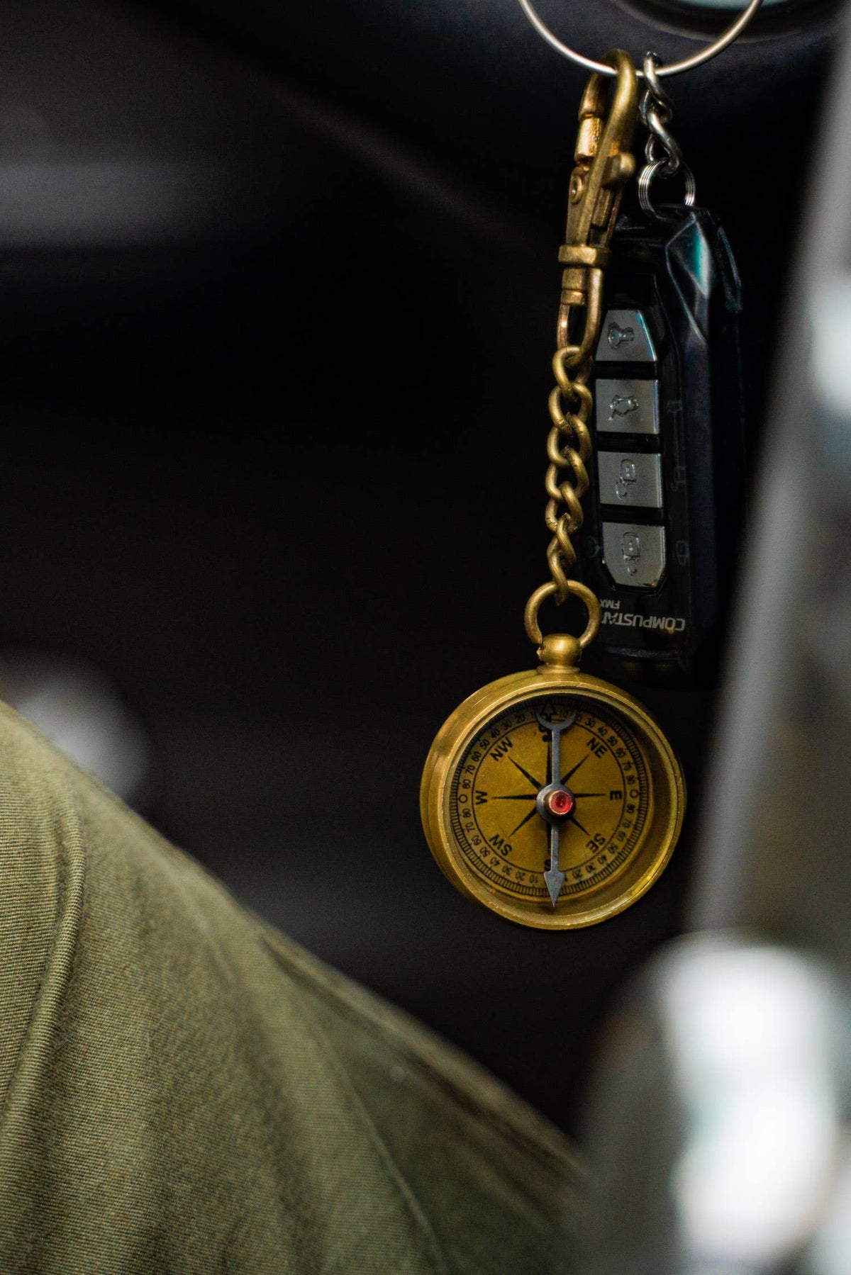 Compass Key Chain