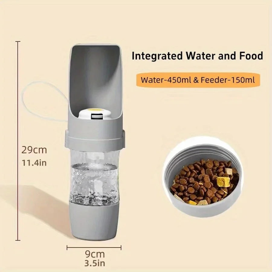Portable Dog Water Bottle Durable Pet Hydration Dispenser Outdoor Walks Hiking Travel Pet Ergonomic Bottle Dog Water Dispenser