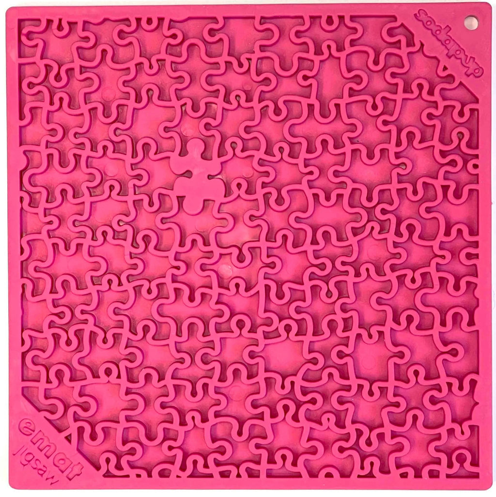 Jigsaw Puzzle eMat - Enrichment Lick Mat for Dogs and Cats | eMat Enrichment Toy for Anxiety Relief | USA Made